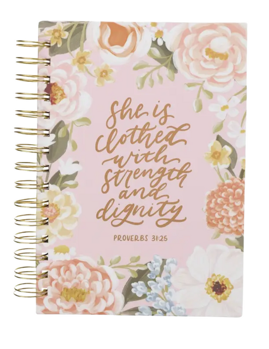 Floral Proverbs 31:25 Journal