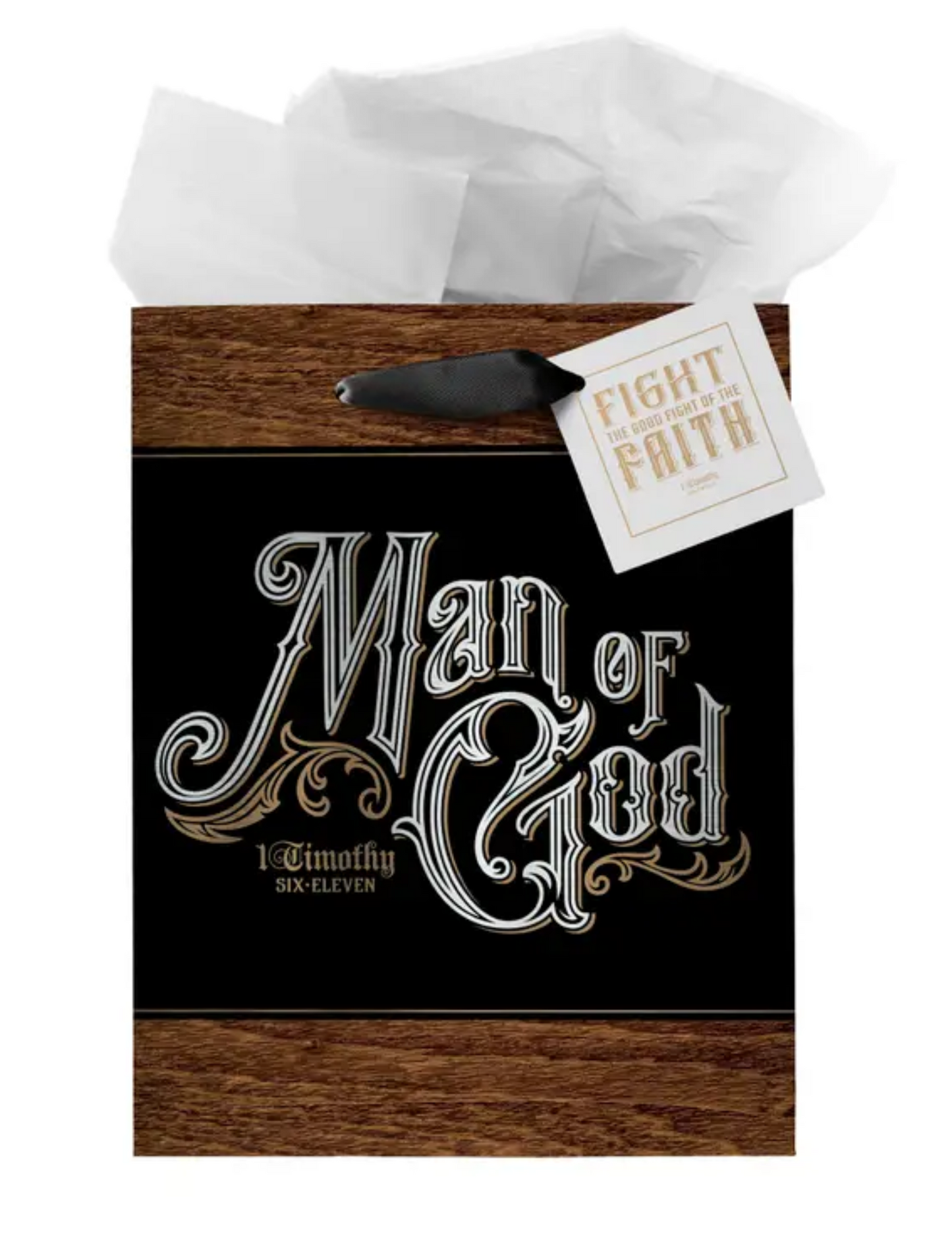 "Man of God" Rustic Gift Bag – 1 Timothy 6:11
