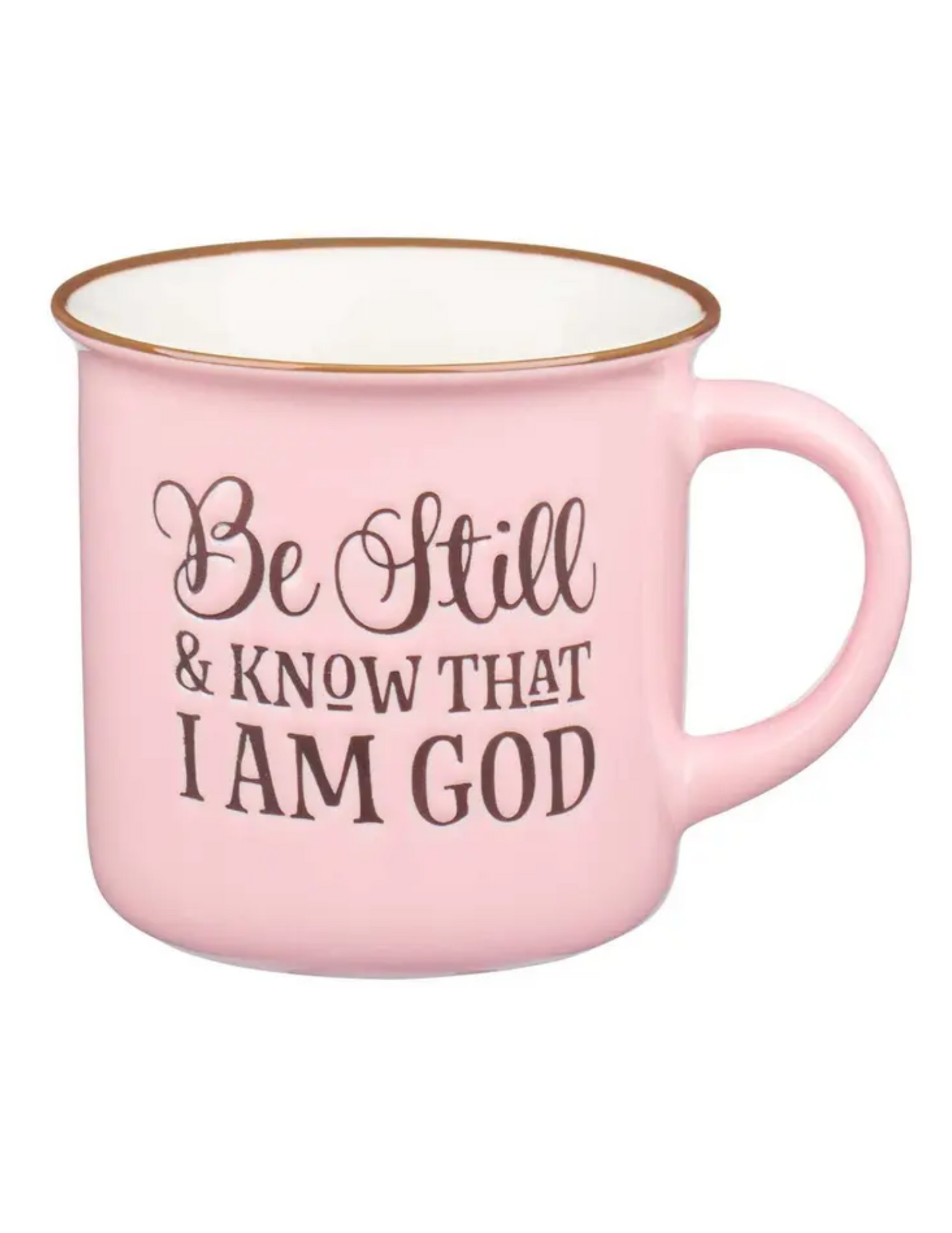 Pink Be Still & Know Mug