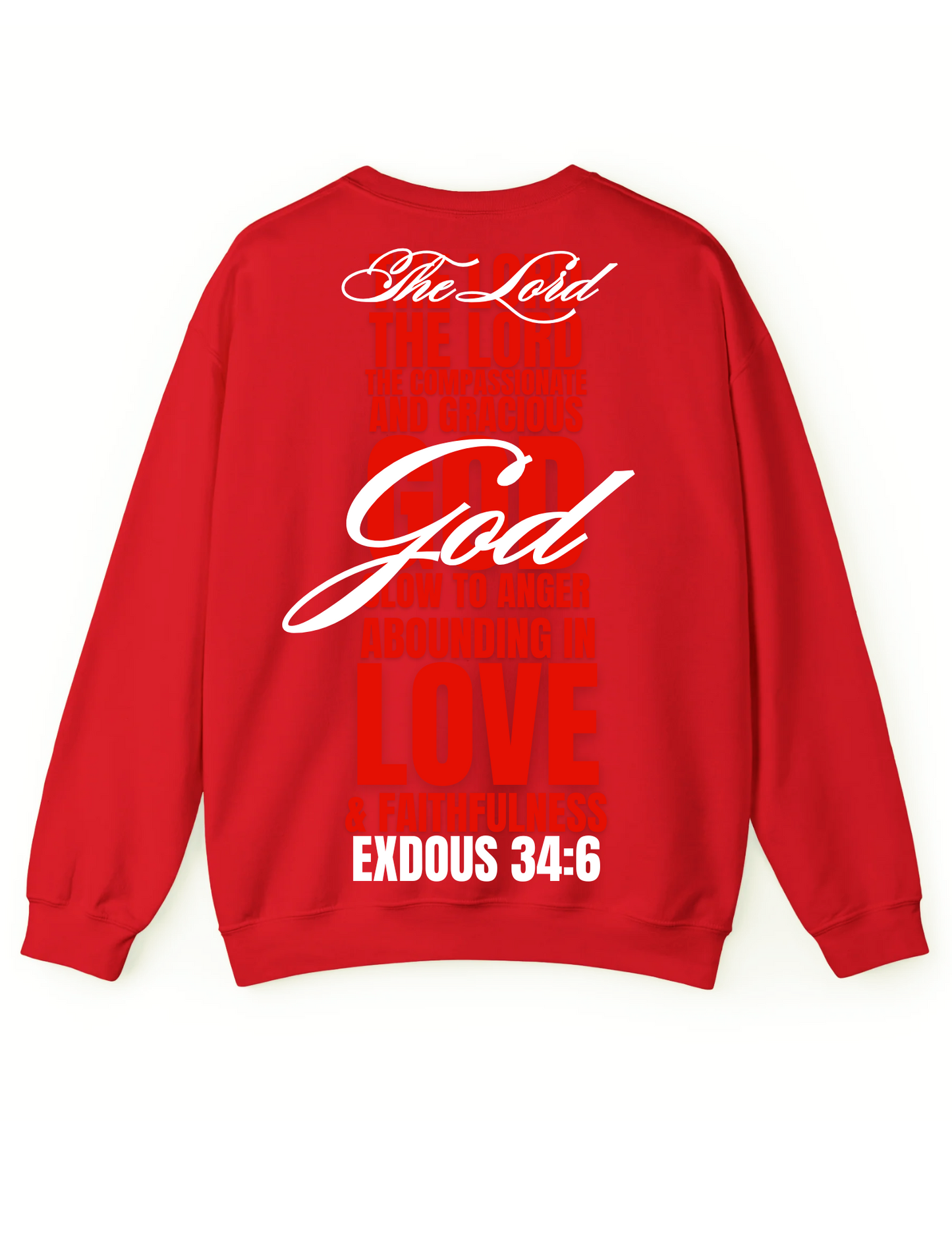 Exdous 34:6 YAHWEH PUFF LETTER SWEATSHIRT
