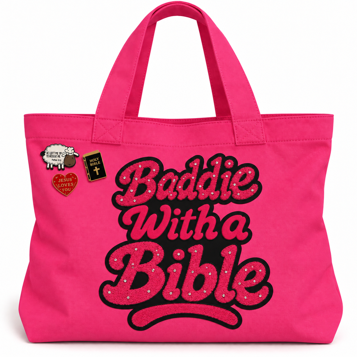 Baddie With a Bible Statement Tote