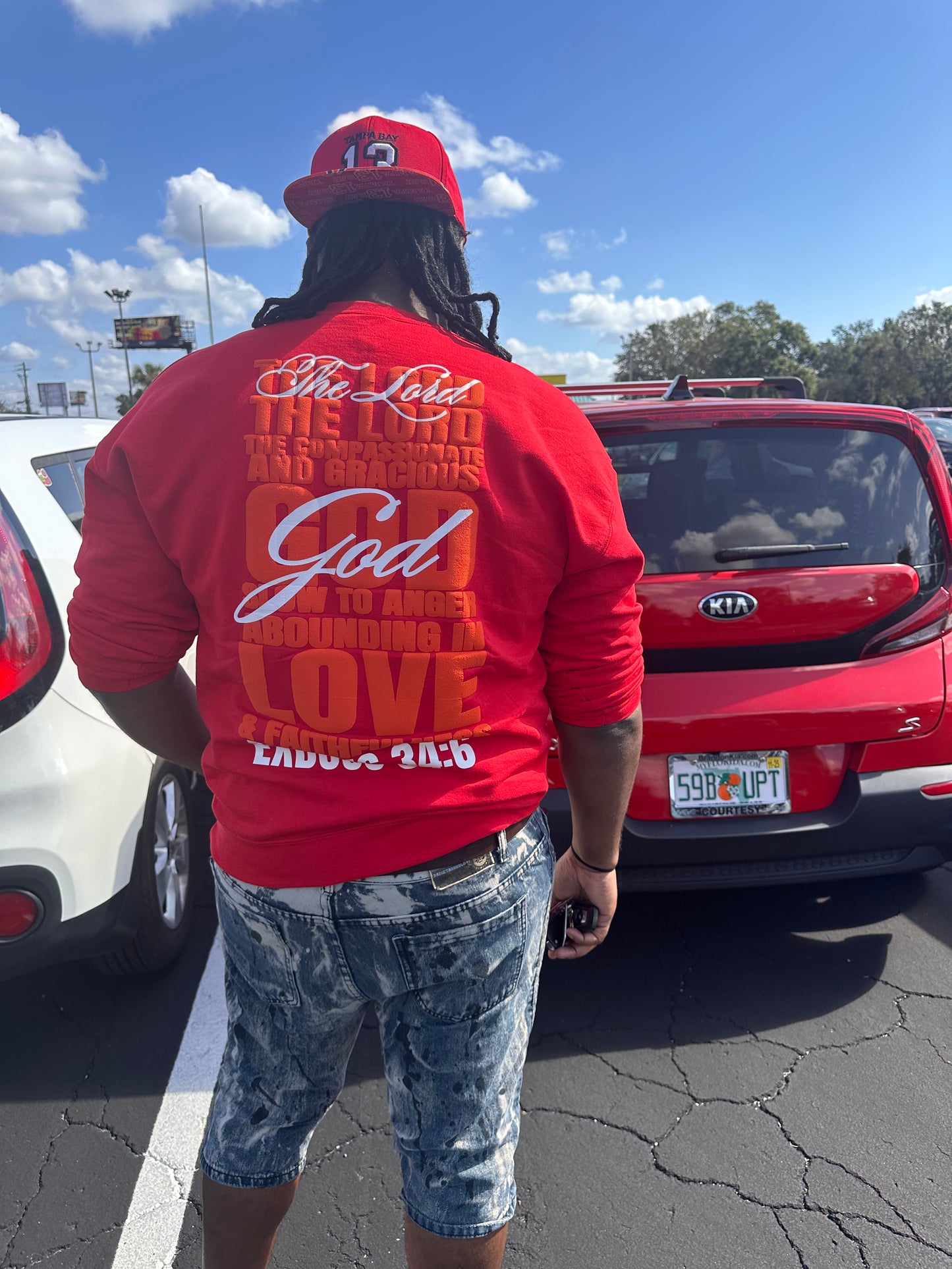 Exdous 34:6 YAHWEH PUFF LETTER SWEATSHIRT