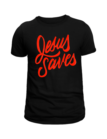 Jesus Saves Script Tee
