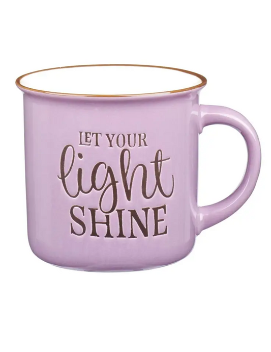 Let Your Light Shine Purple Mug