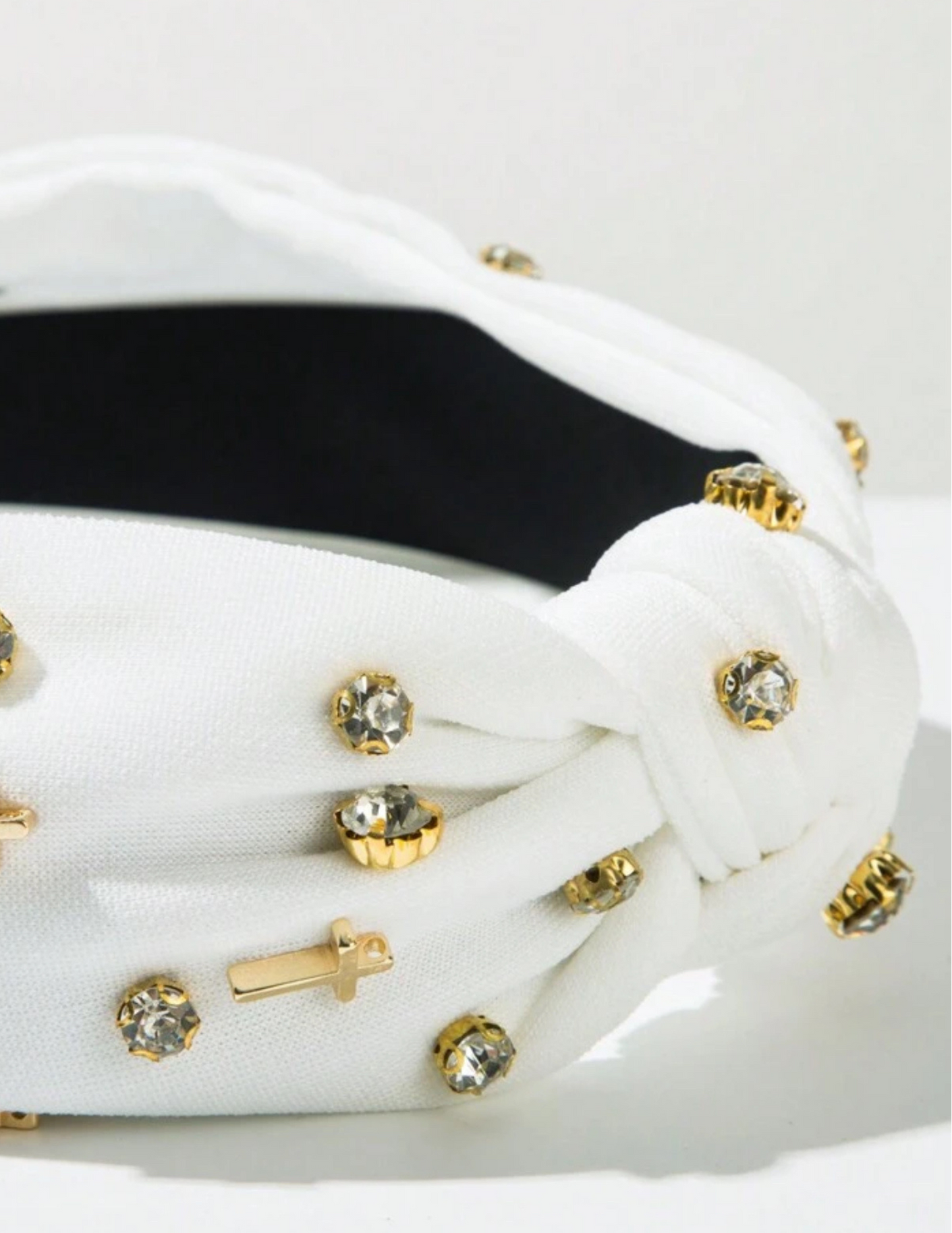 Crowned in Grace Jeweled Cross Headband