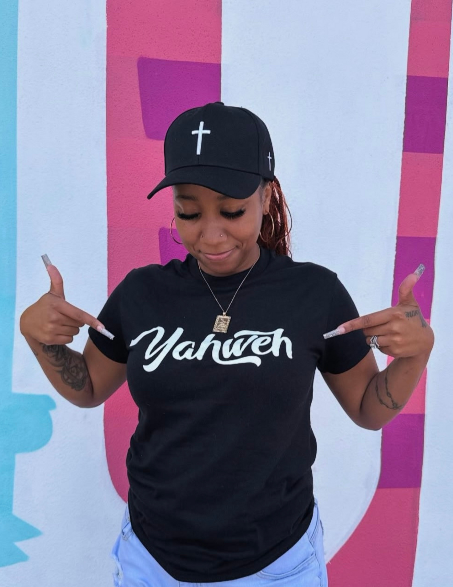 Cursive YAHWEH TEE