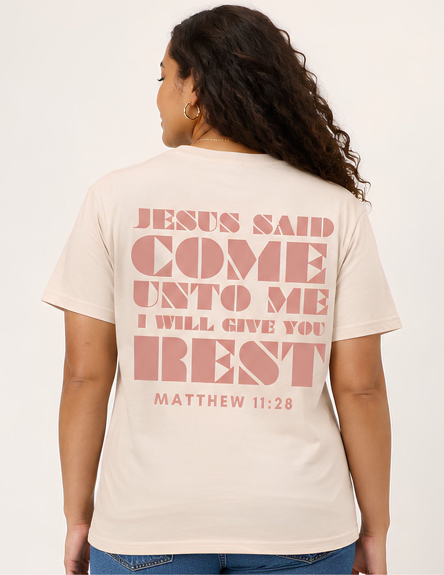 Come Unto Me Matthew 11:28 Christian T-Shirt