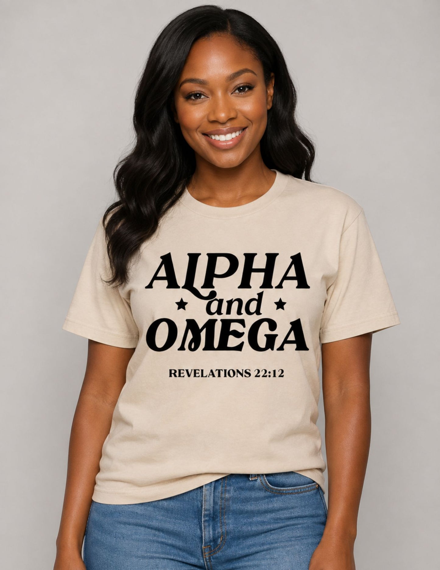Alpha and Omega Christian T-Shirt | Unisex Faith Tee
