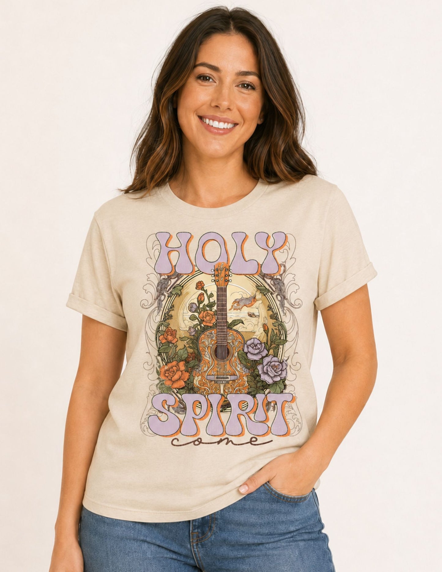 Holy Spirit Come | Christian Graphic T-Shirt