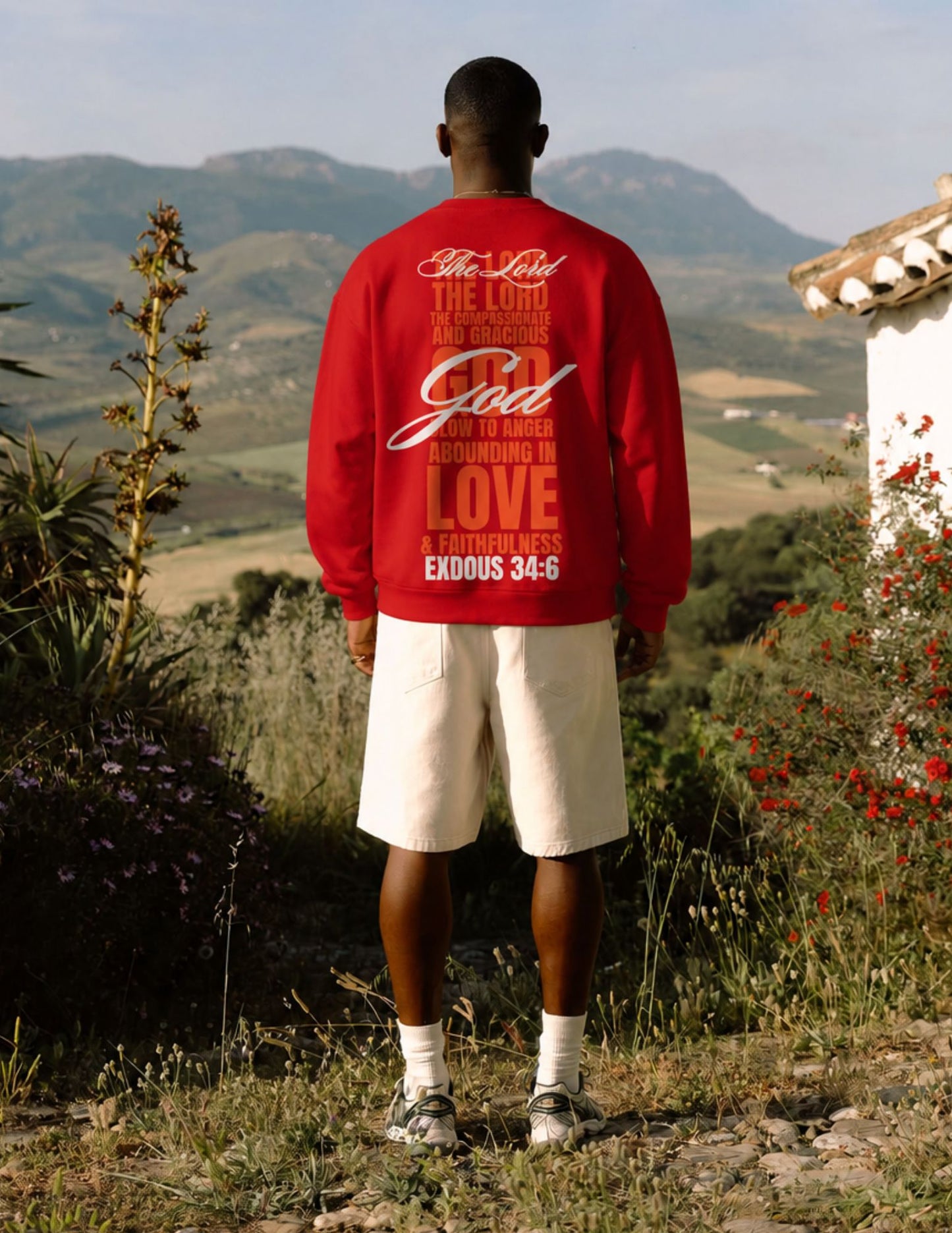 Exdous 34:6 YAHWEH PUFF LETTER SWEATSHIRT