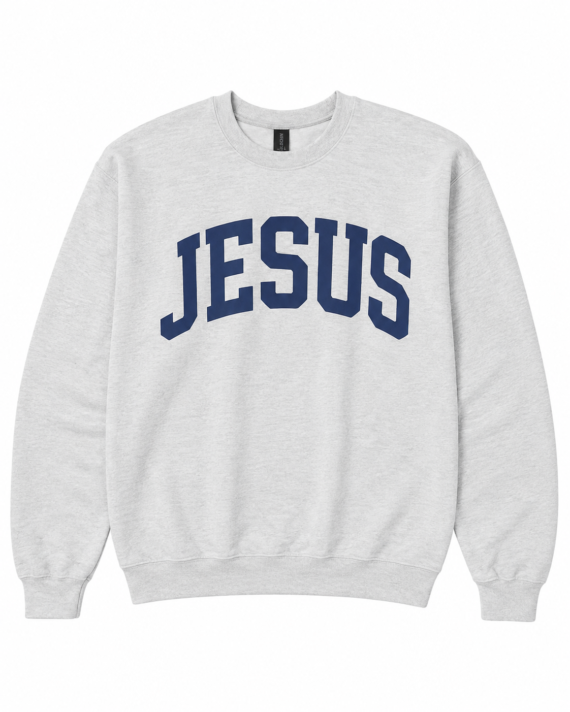 Jesus Varsity Crewneck Sweatshirt | Christian Fleece Pullover
