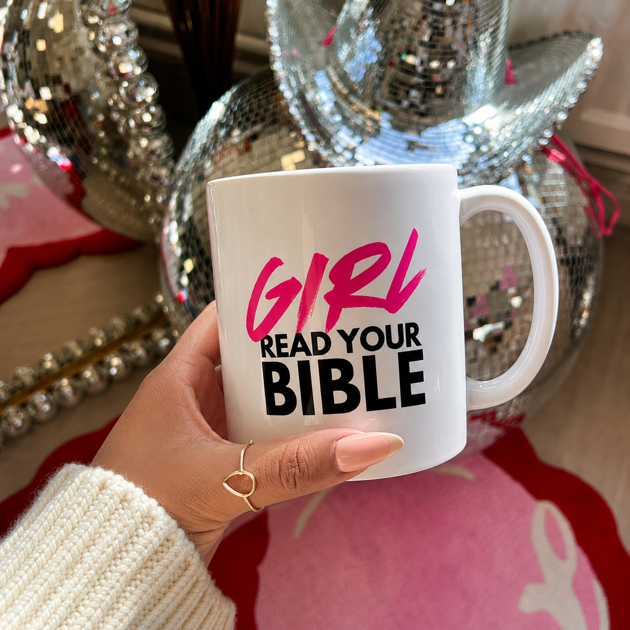 Girl, Read Your Bible 15 oz Christian Coffee Mug