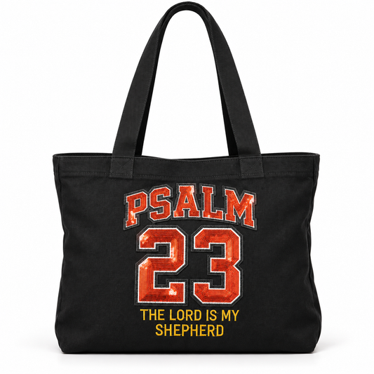 Psalm 23 “The Lord Is My Shepherd” Varsity Tote